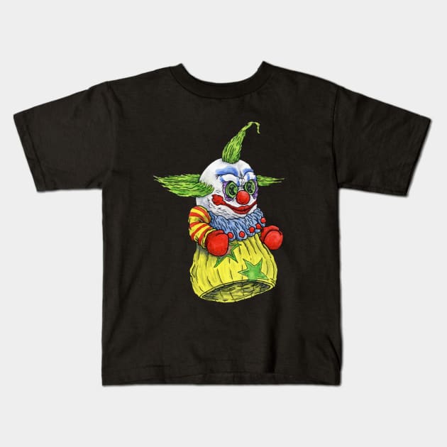 Shorty, Killer Klowns - Horror Hand Puppet Kids T-Shirt by ScottBokma